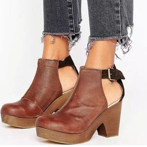 Free People Amber Orchard Clog Chocolate Sz 9.5